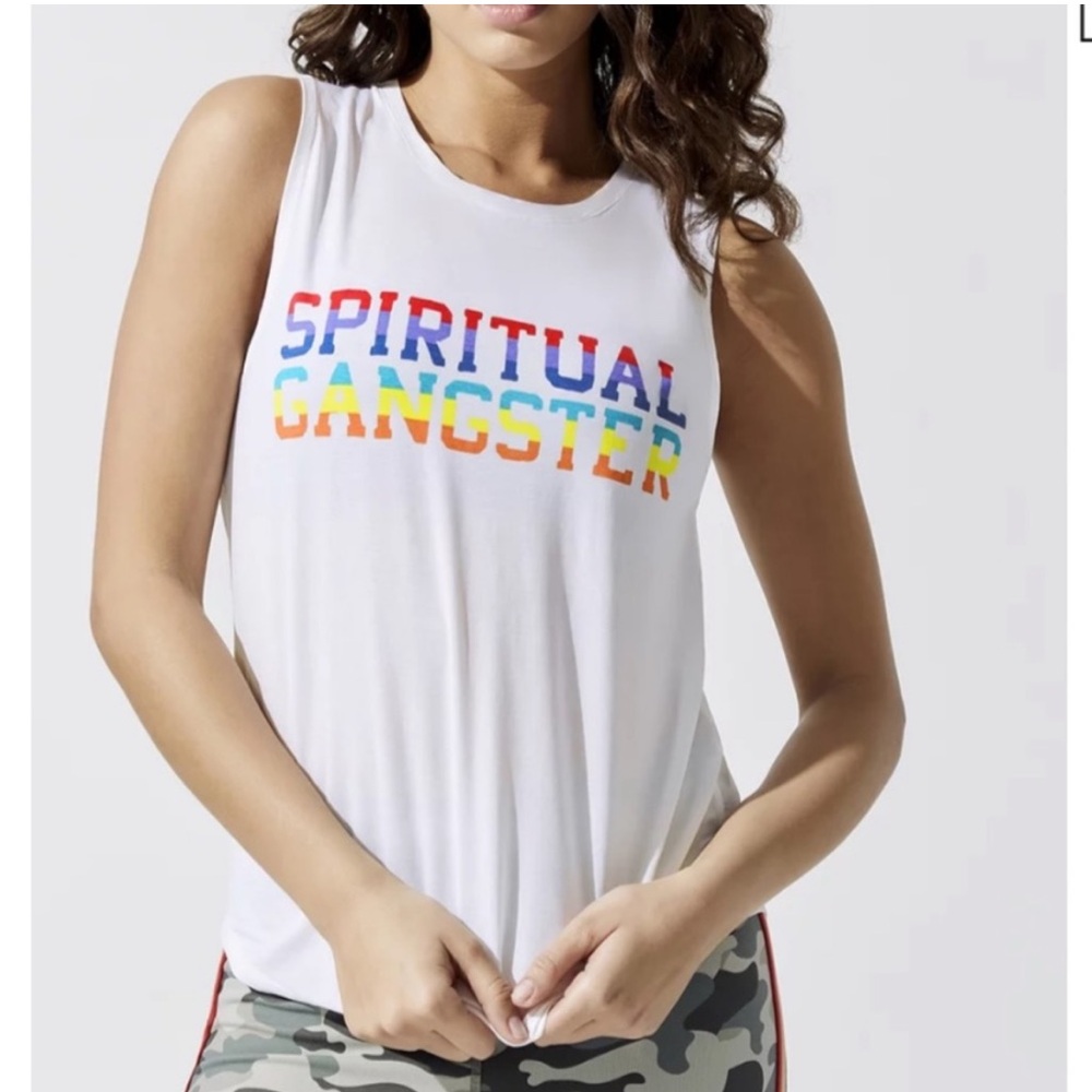 Spiritual Gangster 🌈 Rainbow Muscle Tank